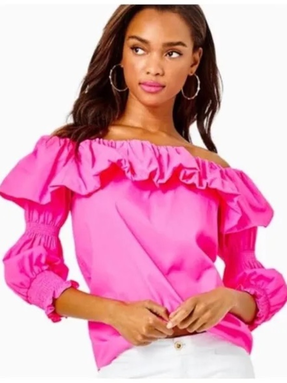 NWT Lilly Pulitzer Beatrix Off-The-Shoulder Top Size Small